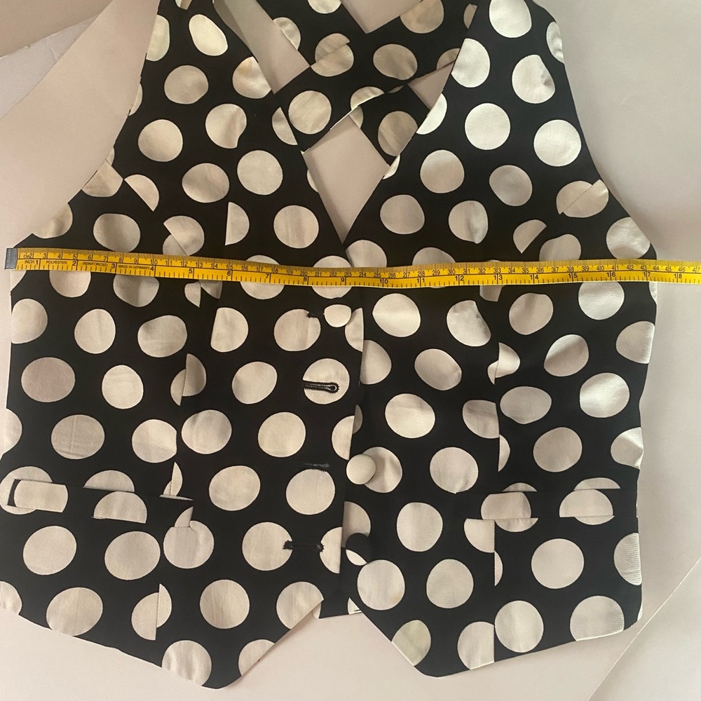 Vintage 90s Moschino Cheap and Chic "Superstition" Polka Dot 2-Piece set - Picture 9 of 16